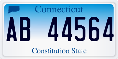 CT license plate AB44564