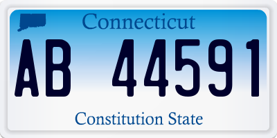 CT license plate AB44591