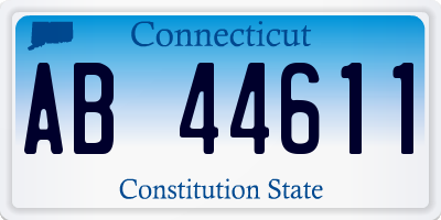 CT license plate AB44611