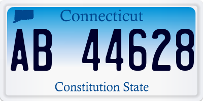 CT license plate AB44628