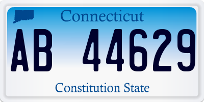 CT license plate AB44629