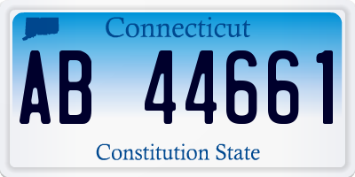 CT license plate AB44661