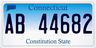 CT license plate AB44682