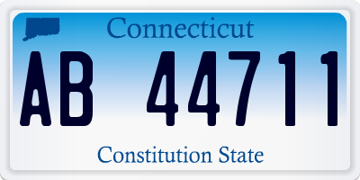 CT license plate AB44711