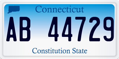 CT license plate AB44729