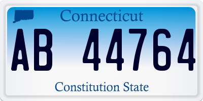 CT license plate AB44764