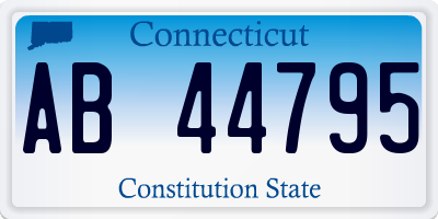 CT license plate AB44795