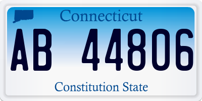CT license plate AB44806