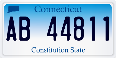 CT license plate AB44811