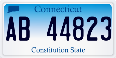 CT license plate AB44823