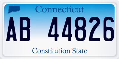 CT license plate AB44826