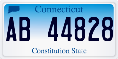 CT license plate AB44828