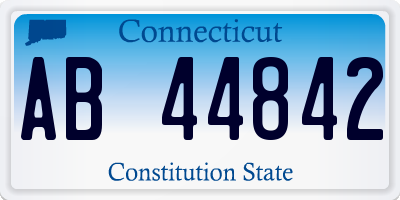 CT license plate AB44842