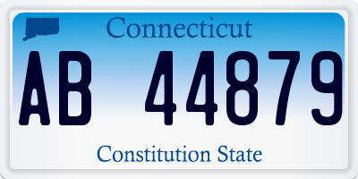 CT license plate AB44879