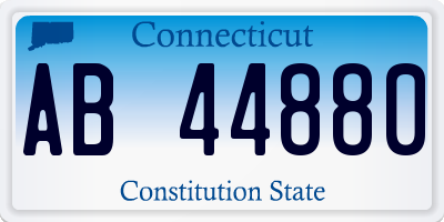 CT license plate AB44880