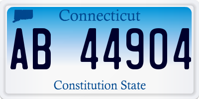 CT license plate AB44904
