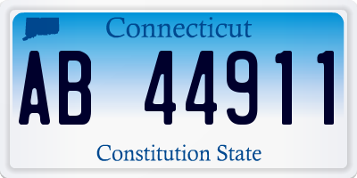 CT license plate AB44911