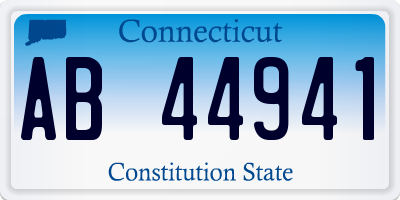 CT license plate AB44941