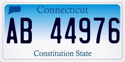 CT license plate AB44976