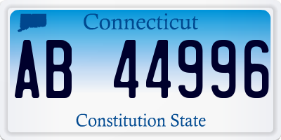 CT license plate AB44996