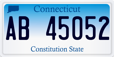 CT license plate AB45052