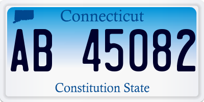 CT license plate AB45082