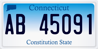 CT license plate AB45091