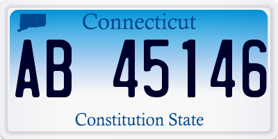 CT license plate AB45146