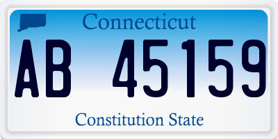 CT license plate AB45159