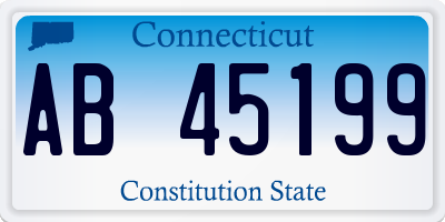 CT license plate AB45199