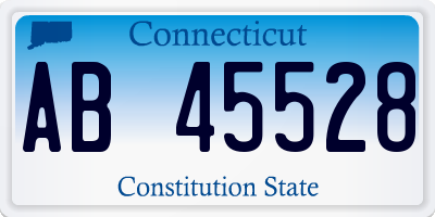 CT license plate AB45528