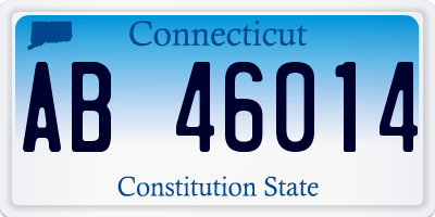 CT license plate AB46014