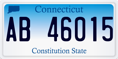 CT license plate AB46015