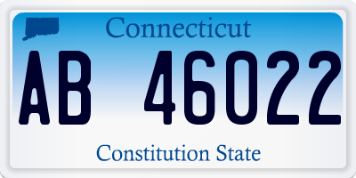 CT license plate AB46022