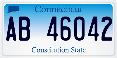 CT license plate AB46042