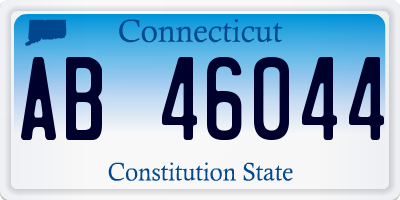 CT license plate AB46044