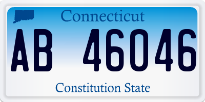 CT license plate AB46046
