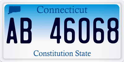 CT license plate AB46068