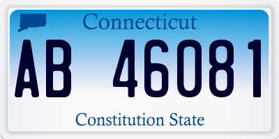CT license plate AB46081