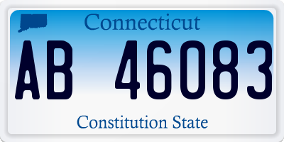 CT license plate AB46083