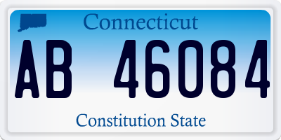 CT license plate AB46084