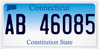 CT license plate AB46085