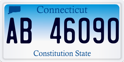 CT license plate AB46090