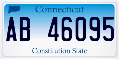 CT license plate AB46095