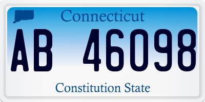 CT license plate AB46098