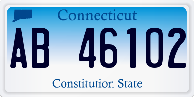 CT license plate AB46102