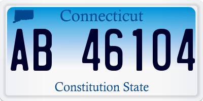 CT license plate AB46104