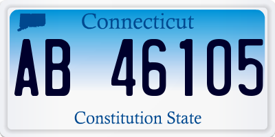 CT license plate AB46105