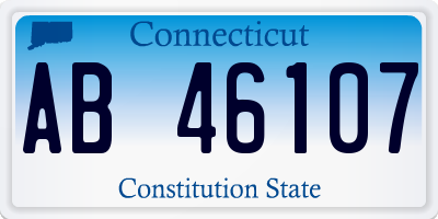 CT license plate AB46107