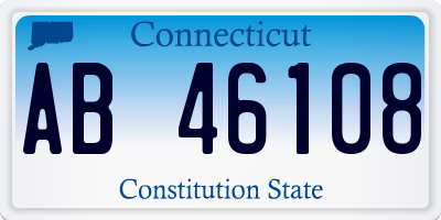 CT license plate AB46108